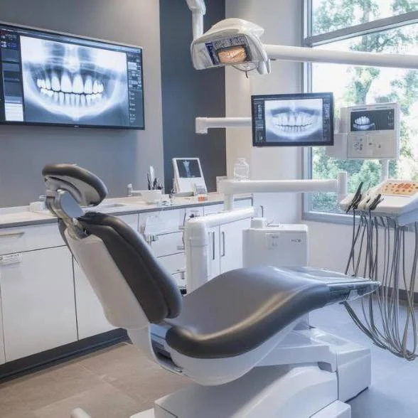The pristine, welcoming, and high-tech interior of the Pure Santa Ana Dentist office, designed for optimal patient comfort